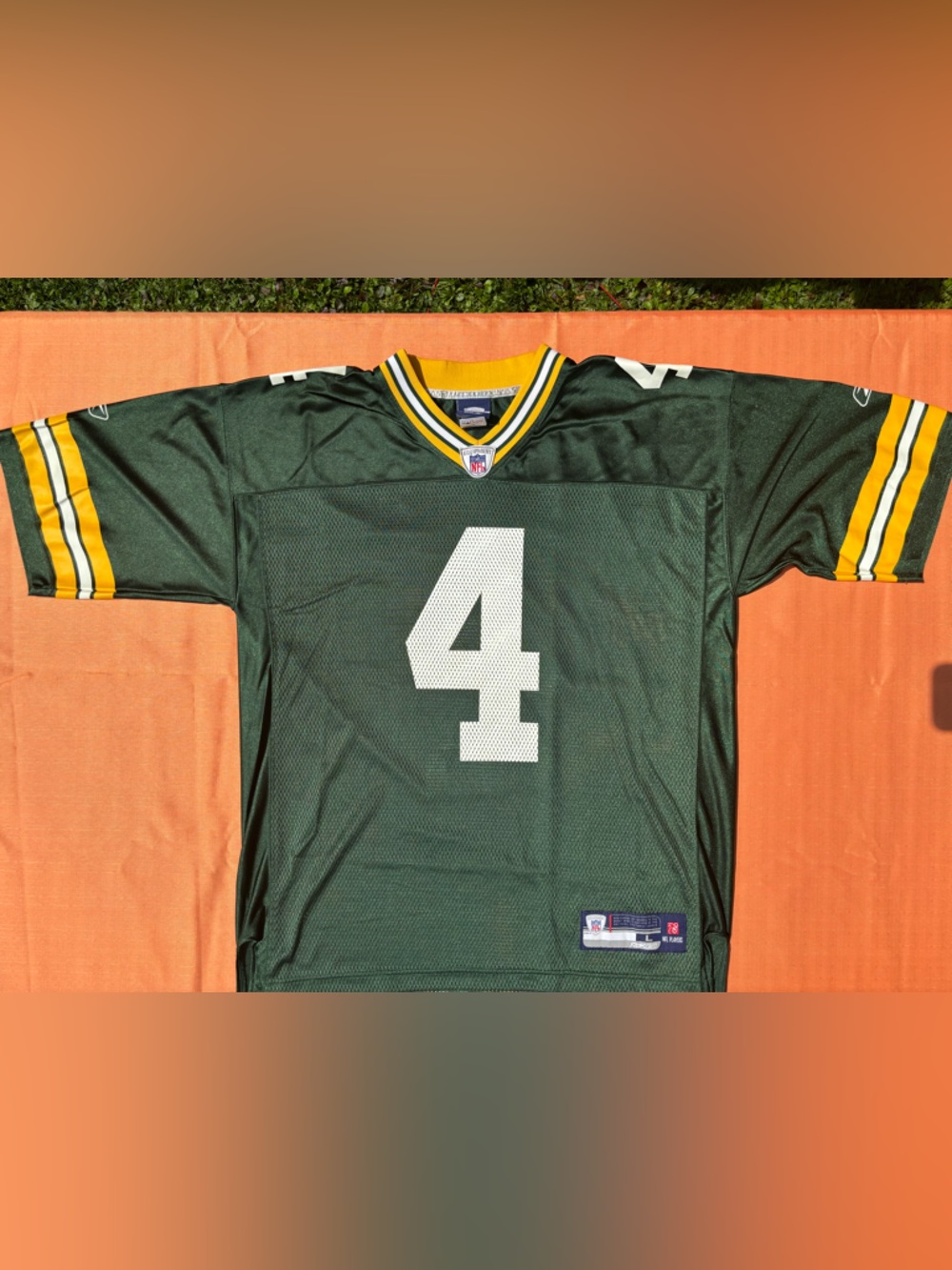 Reebok NFL Green Bay Packers Brett Favre jersey adult size Large